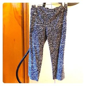 Black and white peck and peck pants